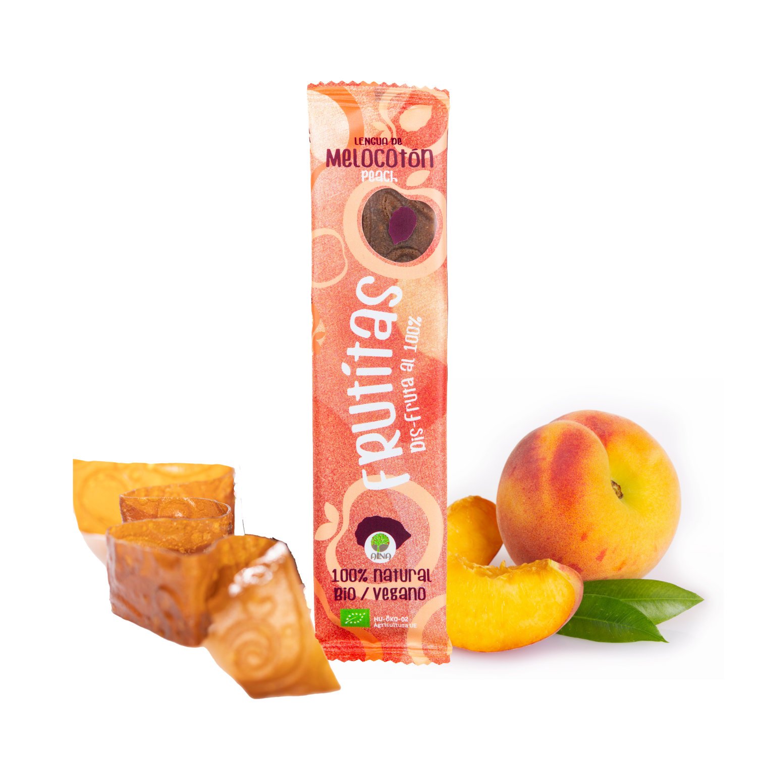 Frutitas melocoton bio 1ud